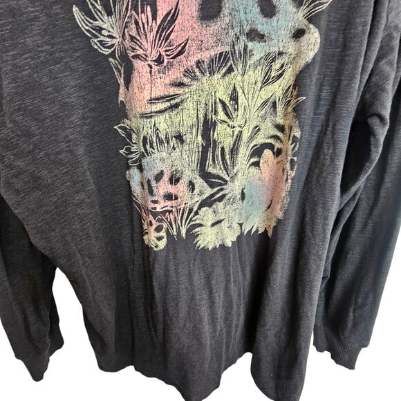 Torrid Super Soft Slub Jersey Mushroom Print T-Shirt Sz 2X Stretch Whimsy Boho - Picture 3 of 8